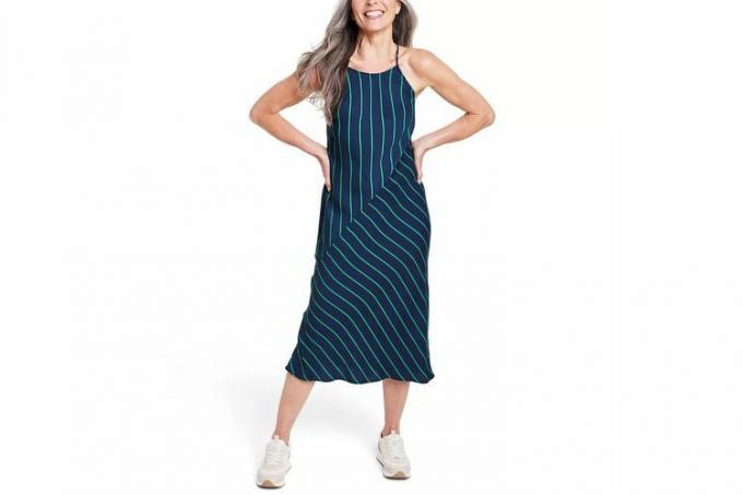 Target Dame Slip Diagonal Stripe Midi Dress - Roing Blazers x Target