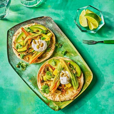 Squash Blossom Tacos