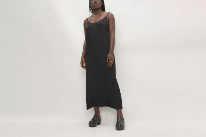 Everlane The Hammered Satin Slip Dress