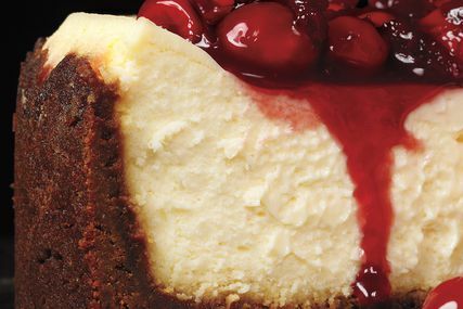 Gingersnap Cherry Cheesecake